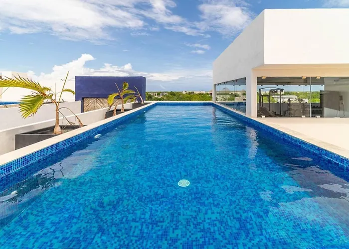 Сasa de vacaciones King With Private Balcony, Gym, Rooftop Pool Tulum